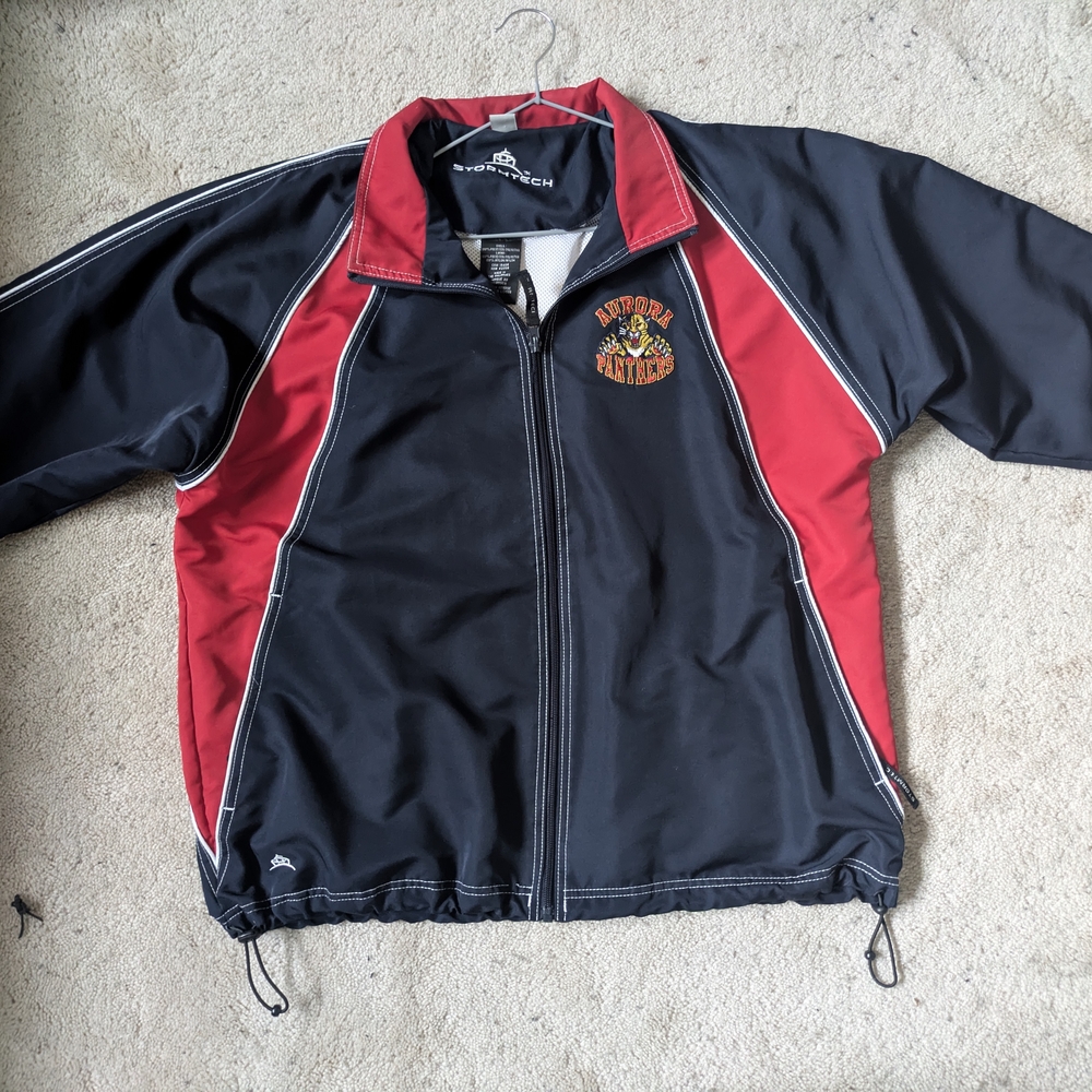 Red and Black Windbreaker Lightweight Jacket